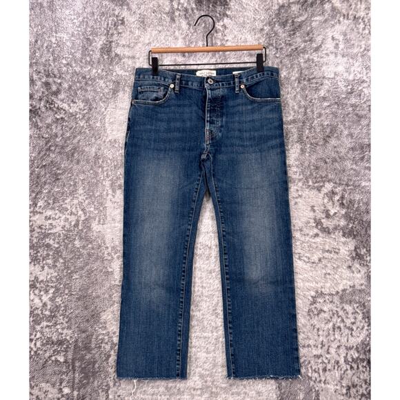 Nili Lotan Boyfriend Jeans 27 Womens Button Fly Crop Denim - Picture 1 of 8